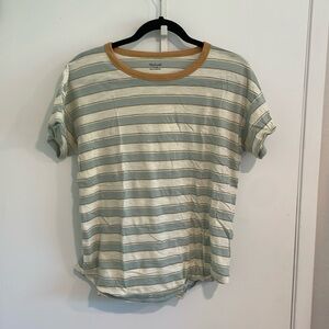 Madewell Striped Cotton Short Sleeve Tee